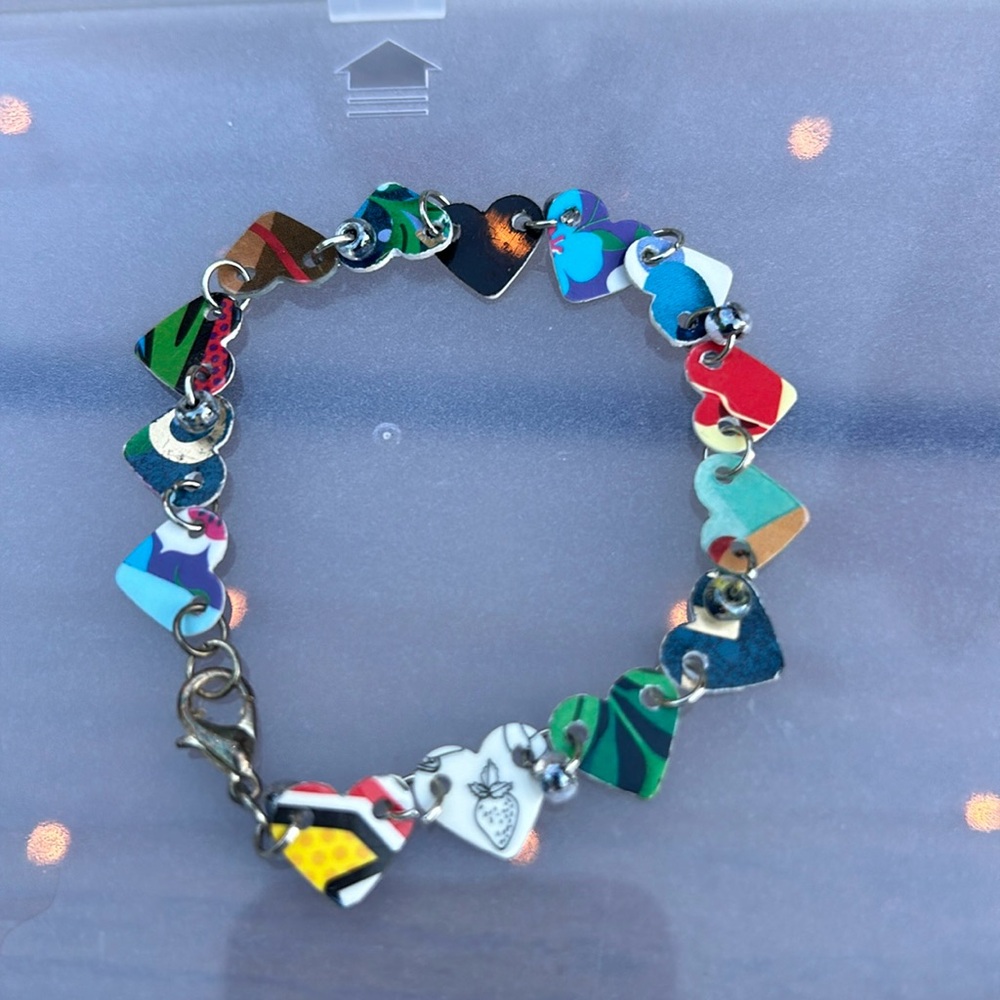 Trader Joe’s bracelet with recycled gift cards
